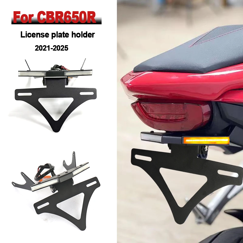 

Motorcycle Accessories Rear Short Tail License Plate Holder Tidy Tailstock bracket For Honda CBR650 R CBR 650 R 2021-2025