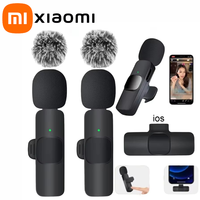 Xiaomi Wireless Lavalier Microphone Audio Recording Mini Replaceable Windproof Wool Microphone for iPhone16 Shoot vlog YouTube