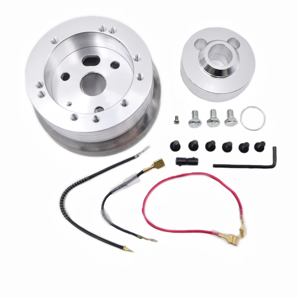 

5 & 6 Hole Car Steering Wheel Hub Adapter Compatible with 1969-1994 Chevrolet Chevy GM Flaming River Ididit Buick Jeep Pontiac
