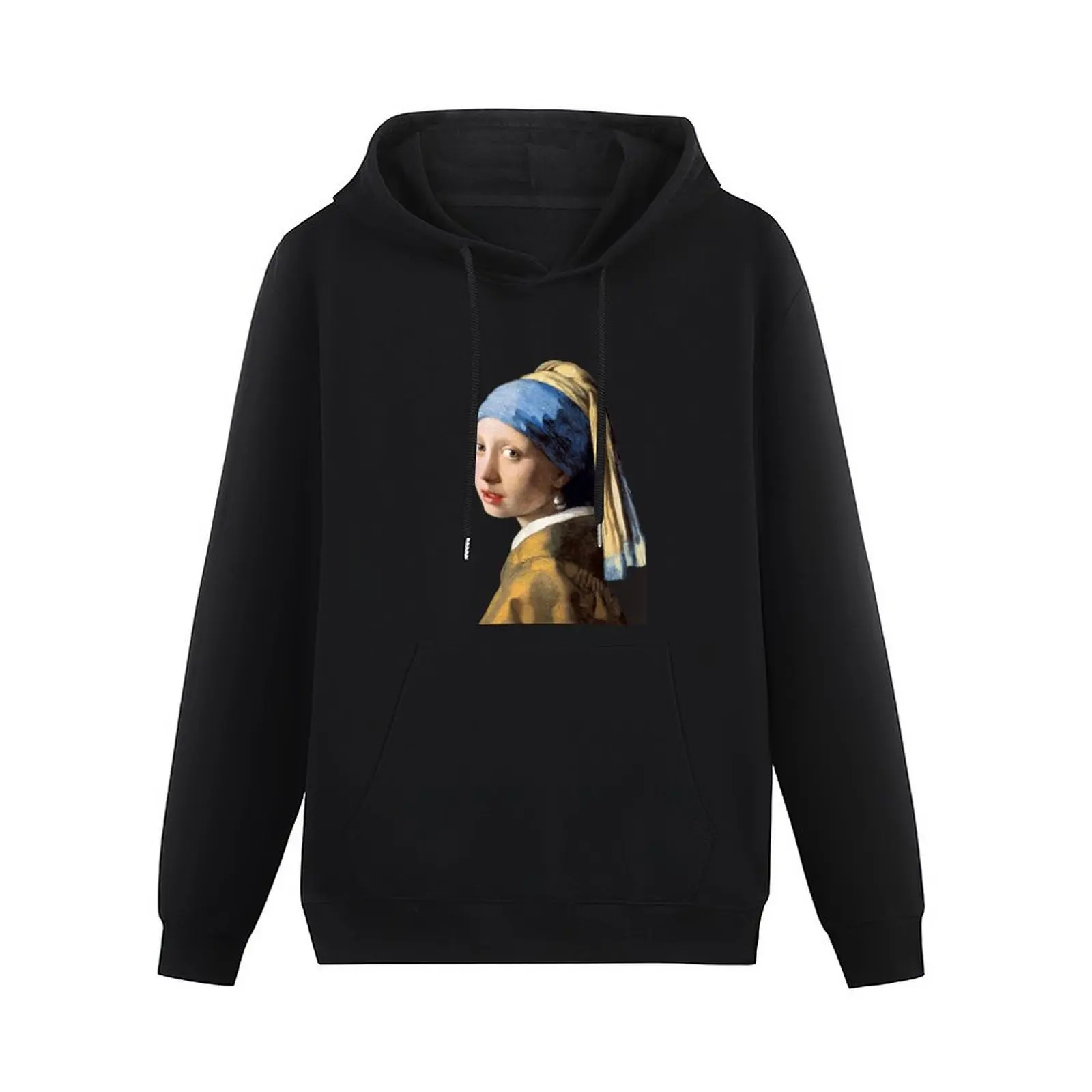 Vermeer's Girl with a Pearl Earring Pullover Hoodie men's coat men's autumn clothes men clothing anime clothes hoodie oversize