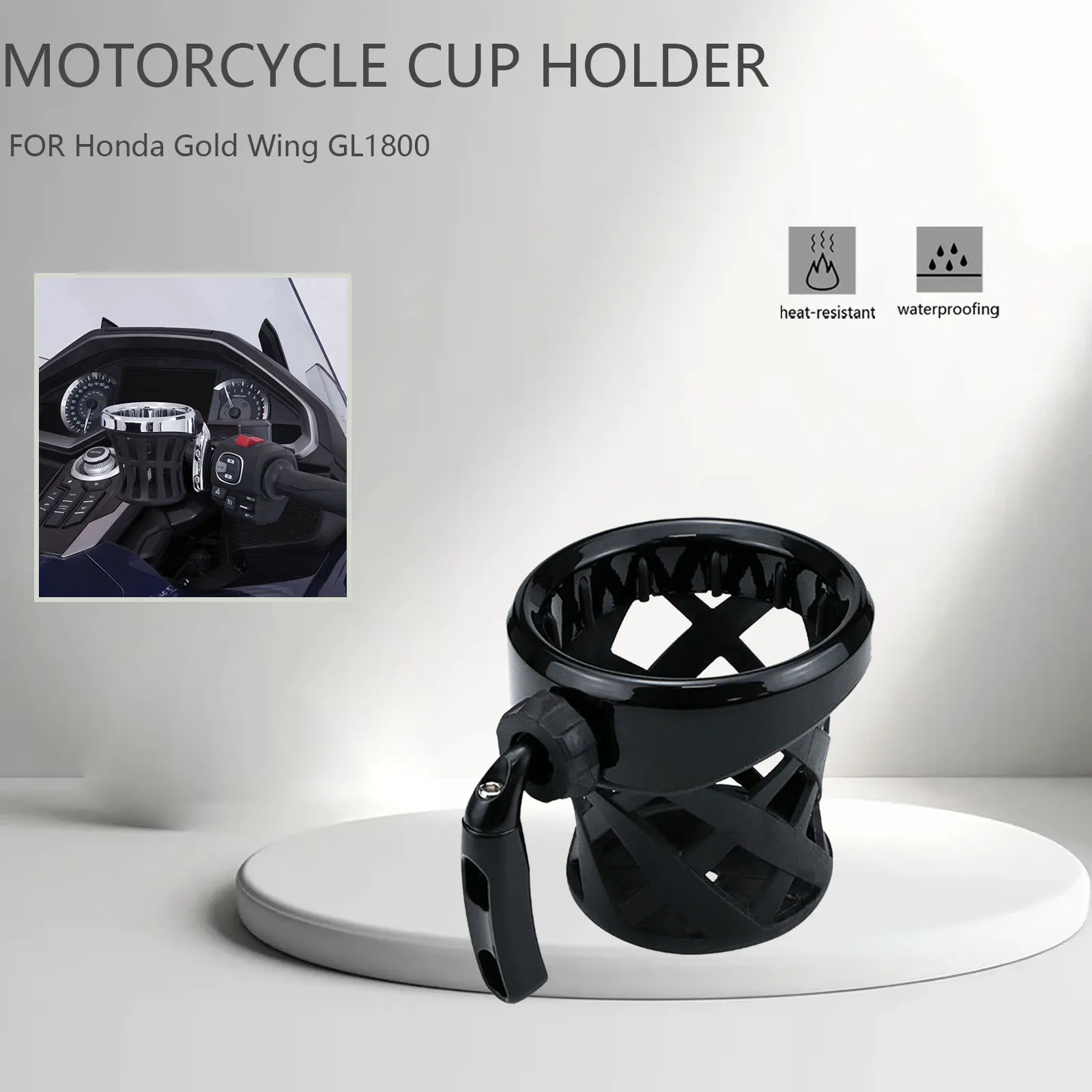 

Motorcycle For Honda Gold wing GL 1800 Cup Holder Universal Support Drink Mesh Bottle Basket Goldwing GL1800