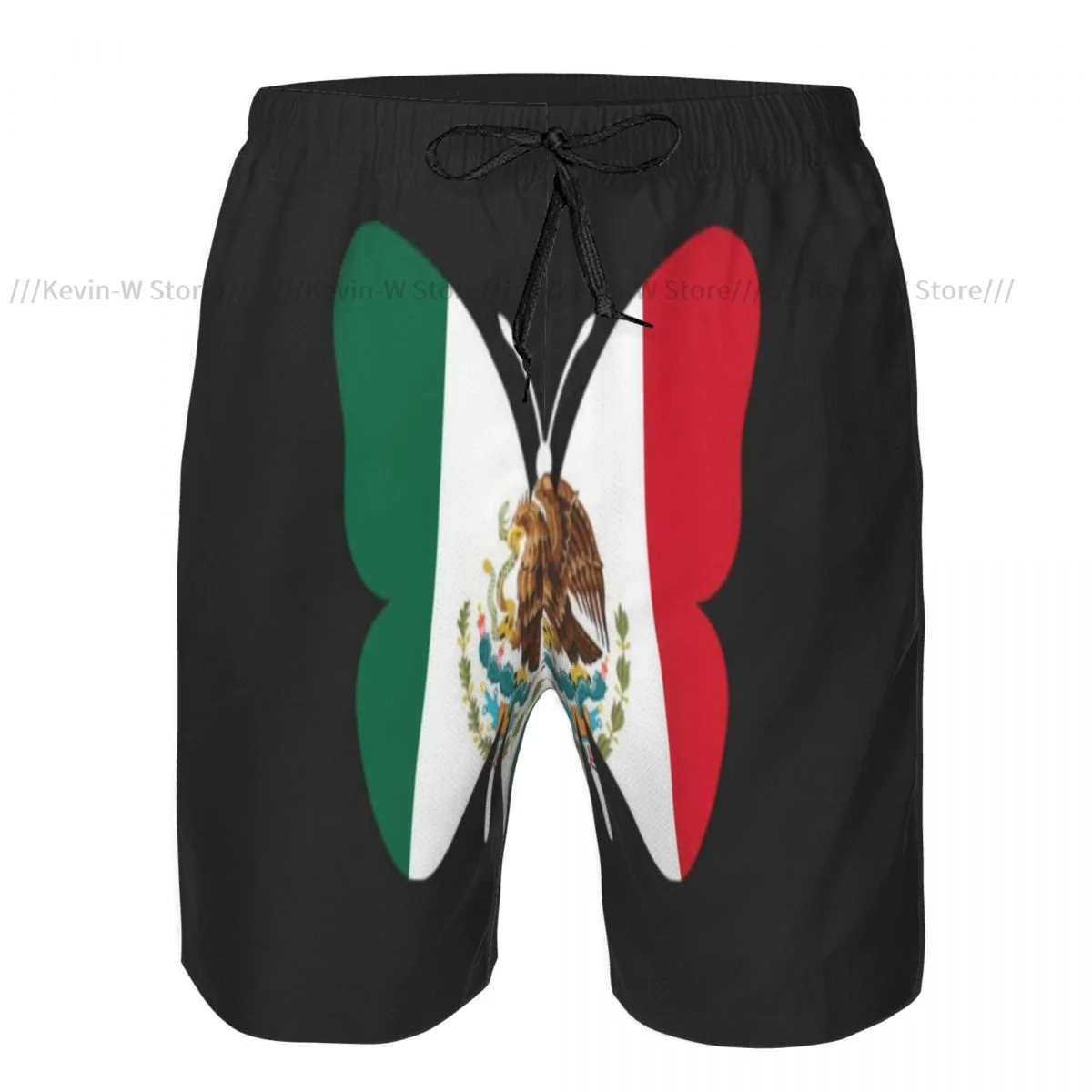 Swimwear Mens Swim Shorts Beach Swimming Trunks For Man Mexico Flag Butterfly Swimsuit Surf Board Bathing Suit