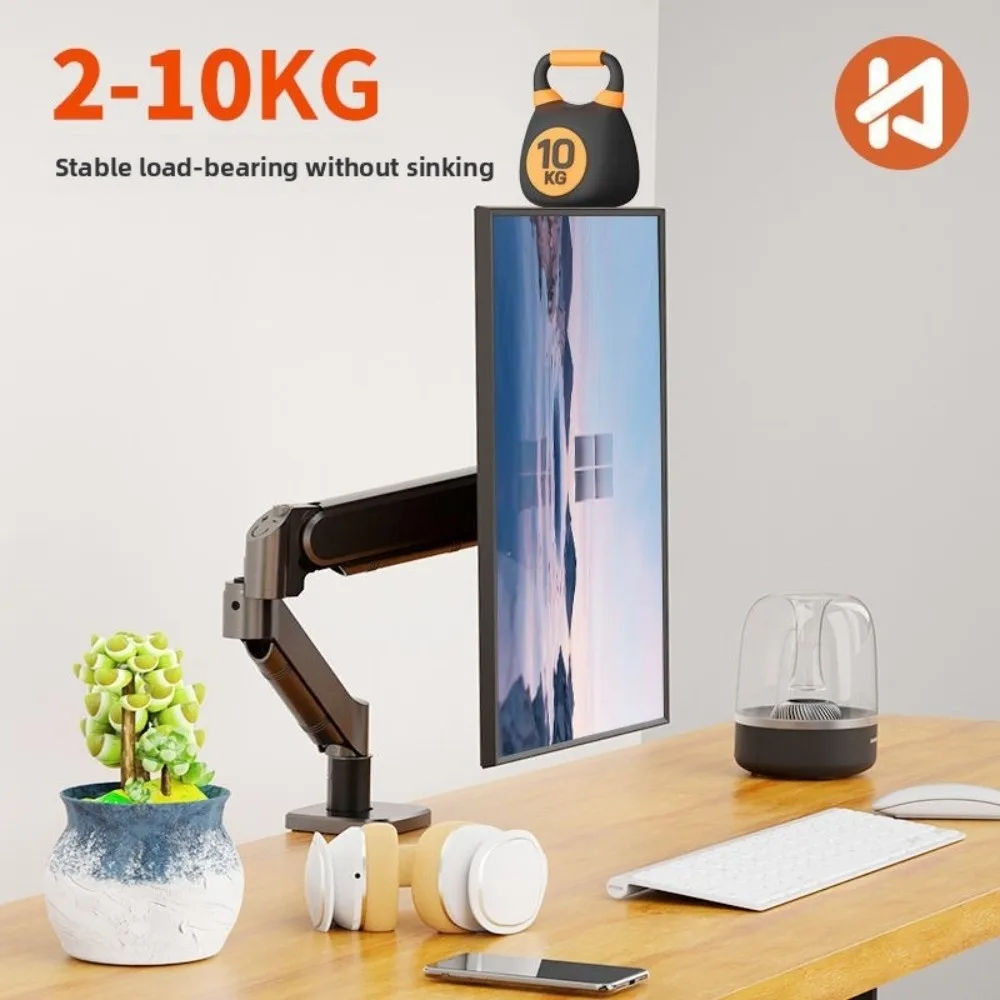 Desktop Mount Monitor Arm Stand 360° Multi-Direction Expandable Monitor Holder Ergonomic with Tray Monitor Bracket Home/Office