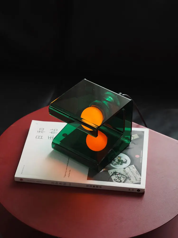 Creative and Personalized Decoration, Desktop Luminous Ornaments, Atmosphere, Jelly Blocks, Transparent Acrylic Texture Gift