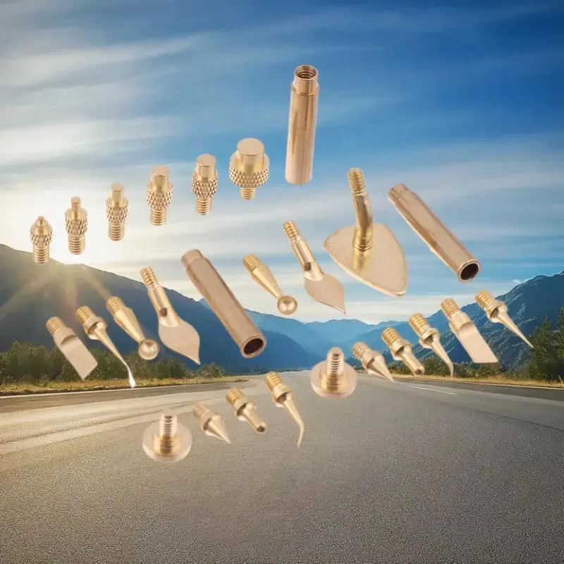 Инструмент для паяльника 3D-принтера: железное жало 7/9/10 шт., латунная резьба M2 M3 M4 M5 M6 M8, гайка с тепловой вставкой