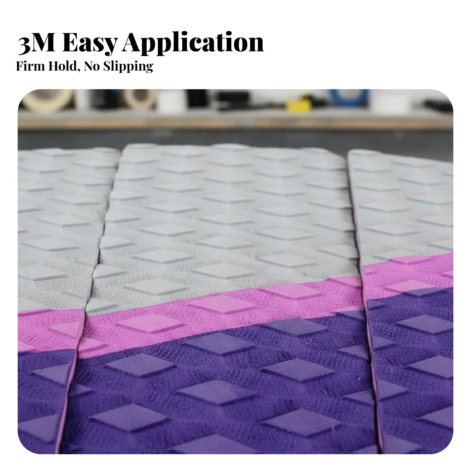 

3 Pieces Foam Deck Pad Strong Rear Ing Foam Foam Stomp Pad Non-Slip Deck Traction Mat Waterproof Geometric Pattern Grip Mat