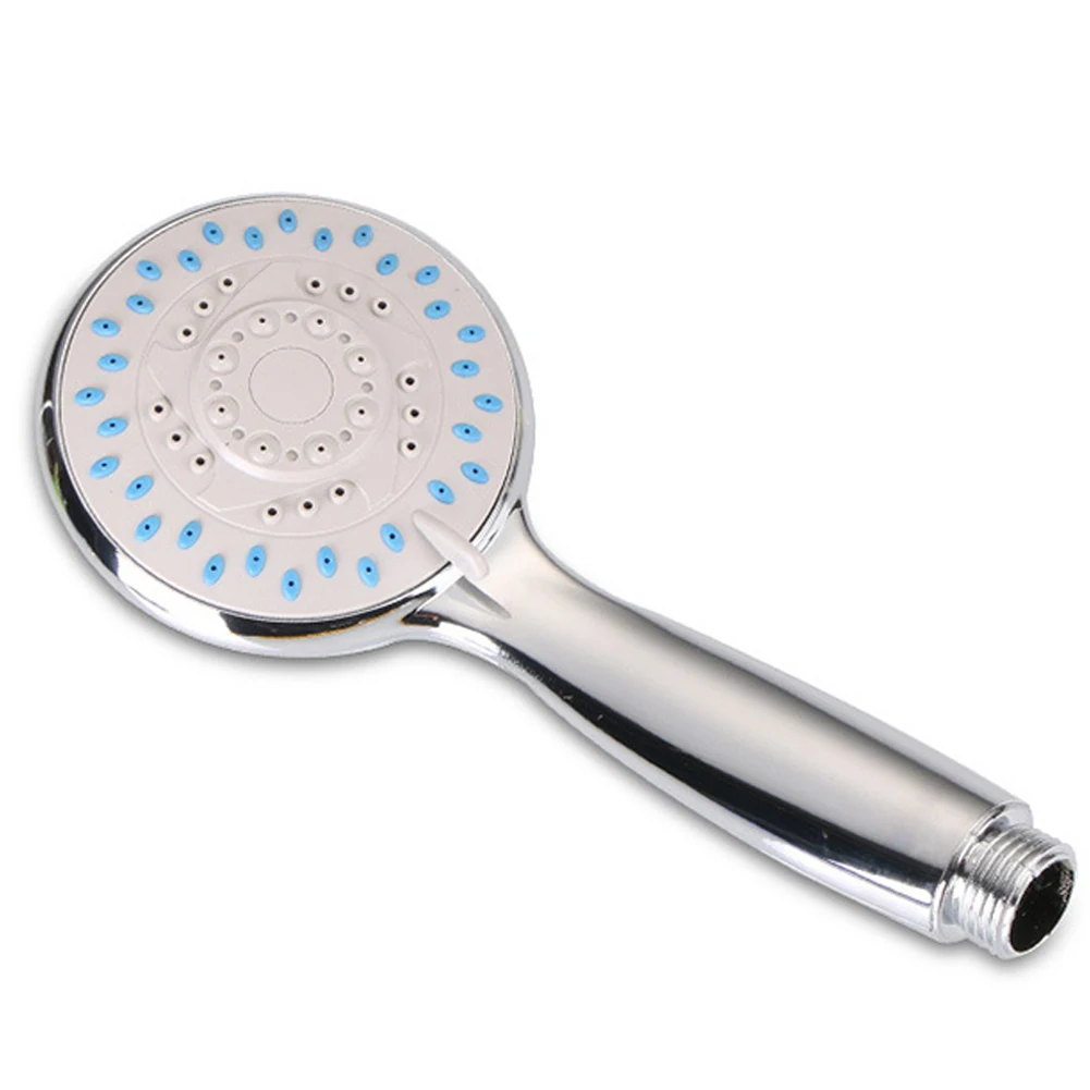 Handset Shower Head Large Mode Multiple Round Saving Shower 20cm Bath Handset Heads Head Silver Standard Shower