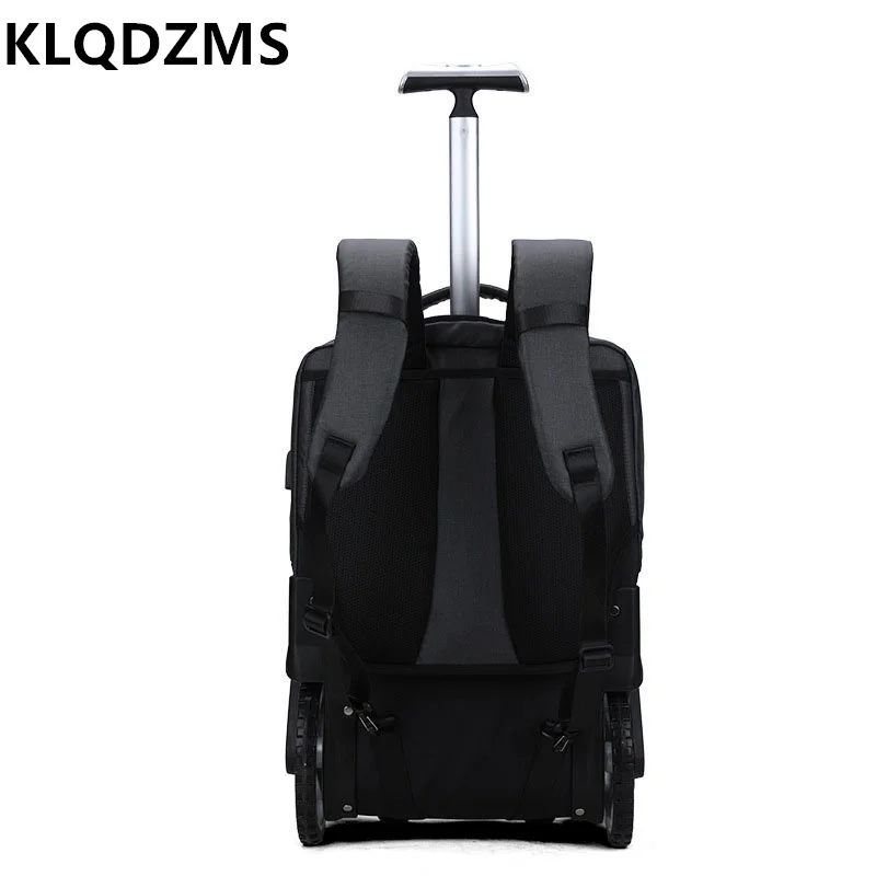 KLQDZMS-Sac à Bagages Universel en Nylon, Multifonctionnel, Anti-Usure, Côtelé, Étanche, avec Roues, pour Escalade, 20 Pouces, Nouveau