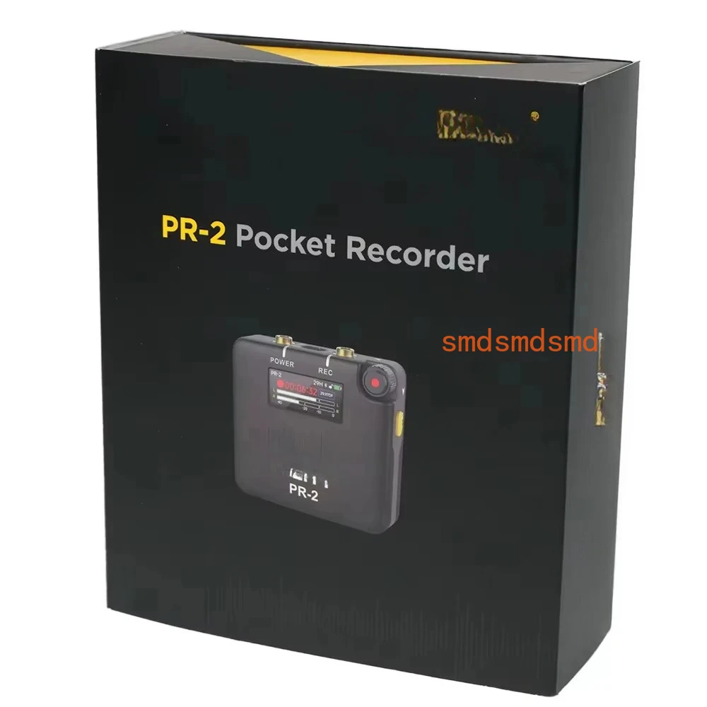 PR-2 Stereo Pocket Recorder with Lavalier Mic (Global Kit) for Vlog, DSLR, and Interview Recording Wedding Recorder