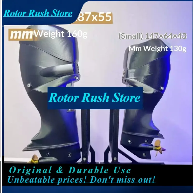 RoRuS1PCS 2-3S Scale RC Outboard Motor Kit 2345 Brushless Motor Water-cooled Copper Tube DIY Parts For Model Speedboat Modificat