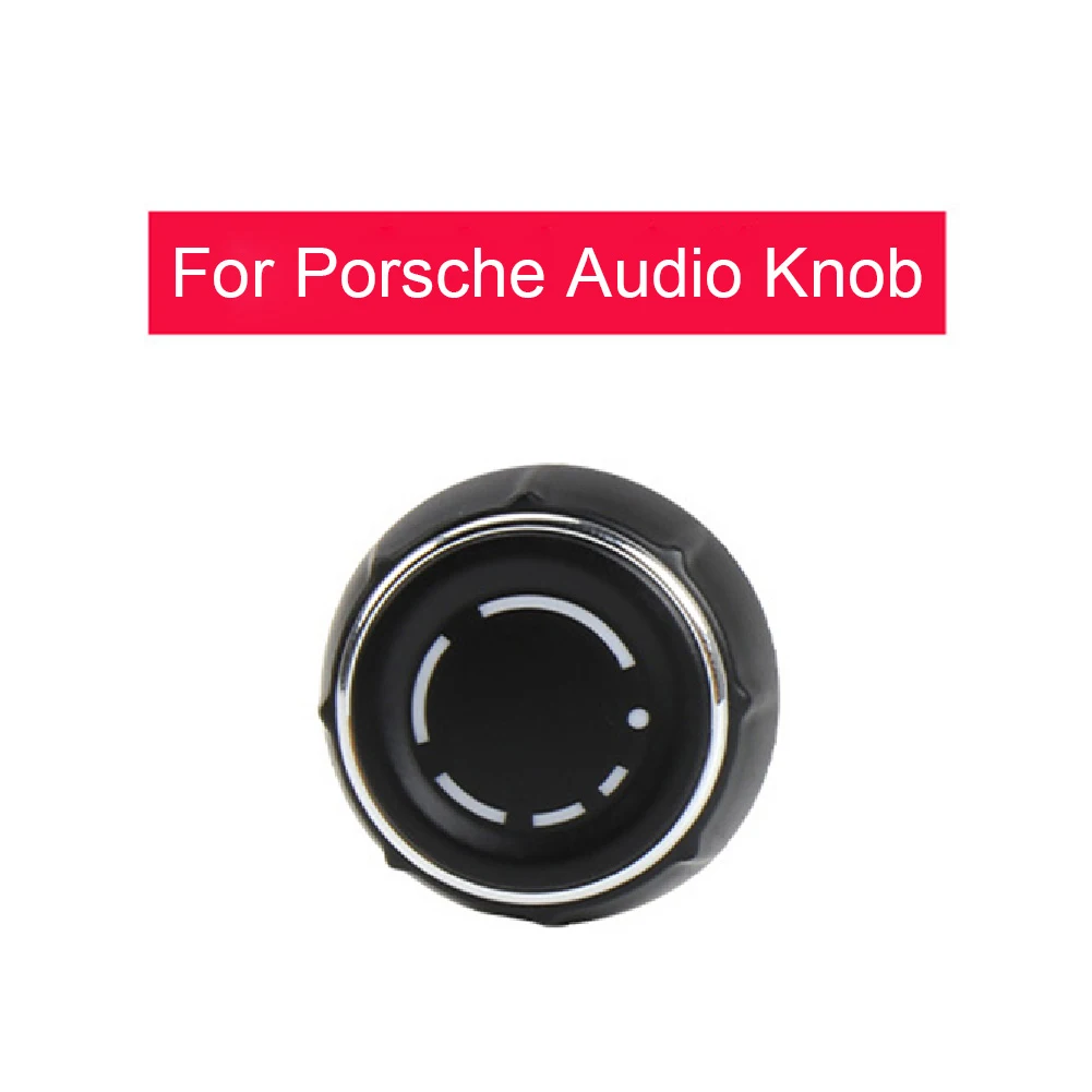 

Center Control Multimedia Knob Button Car Center Console Audio Volume Knob Cover for Porsche Cayenne Panamera Macan Boxster 911