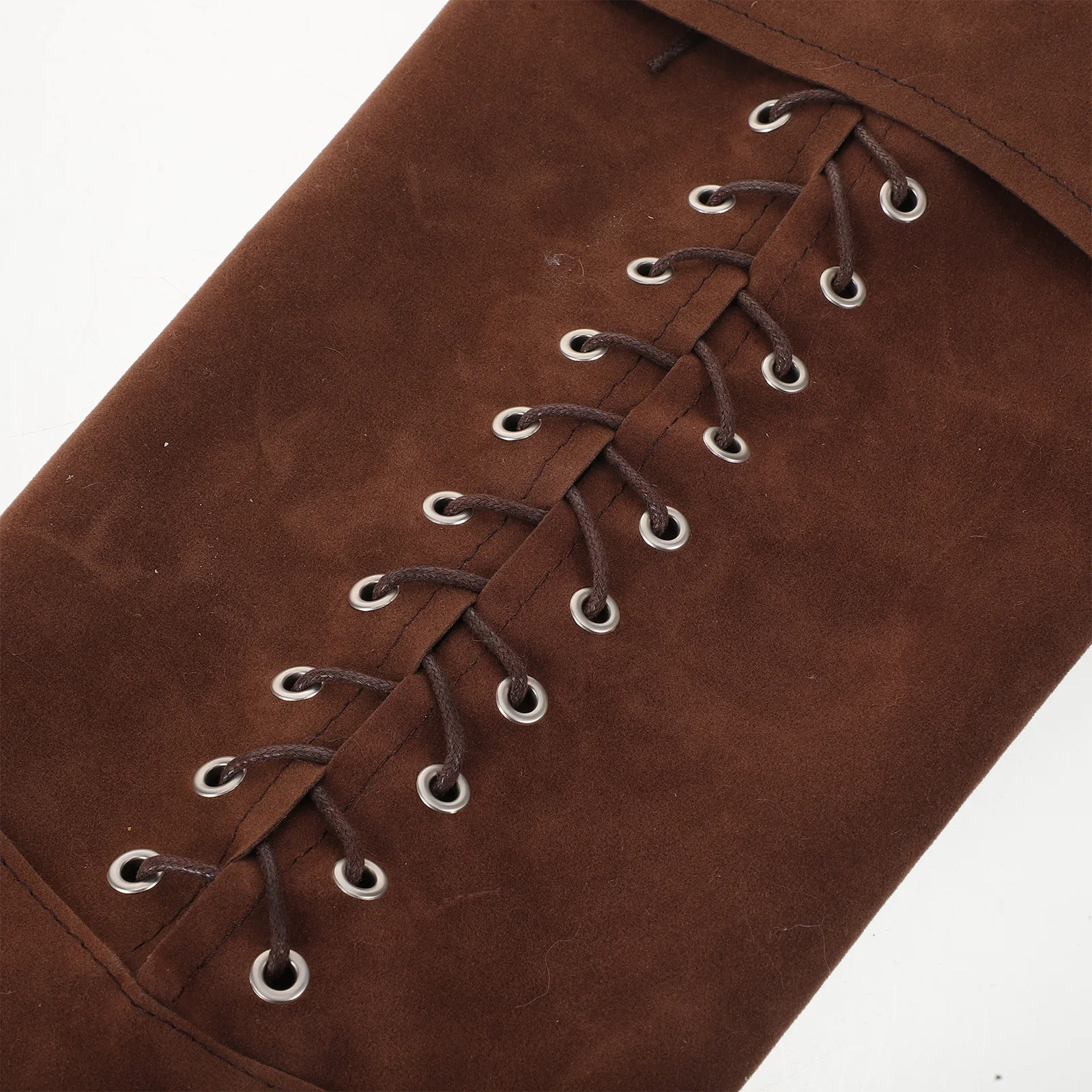 Copristivali Accessori per costumi in maschera per uomo Ghette cosplay Scarpe Stivali per costumi marroni anni '70