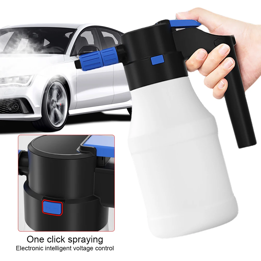 1.5L Foam Generator USB Rechargeable Powerful Electric Car Washer Multifunctional Auto Wash Foam Spray Bottle Car Cleaning Tools