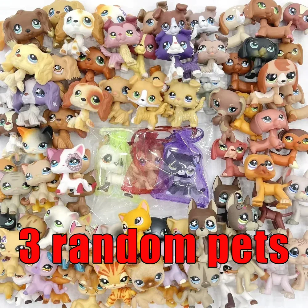 Raro animal de estimação original littlest pet shop Bobble head toy great dane cães # 577 # 750 # 1493 # 184 coleção de presentes brinquedo antigo original lps