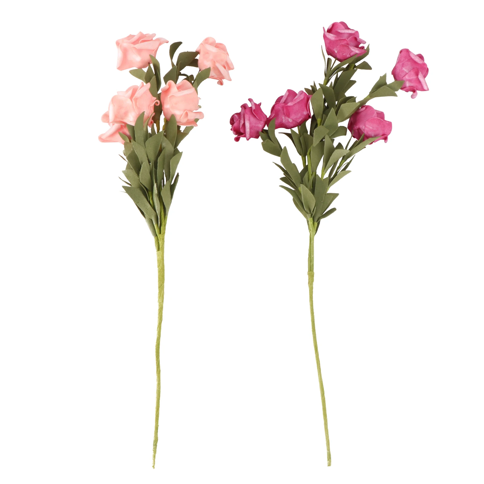 

2 Bunches Artificial Rose Bouquet Decorative Flower Photo Prop Simulation Ornament Home Wedding Fake Flower