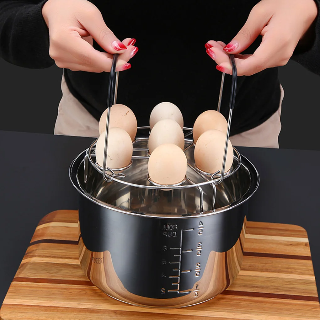 14 Holes Egg Steamer Rack Multipurpose Pressure Cooker Egg Vegetable Steaming Double-layer Stand