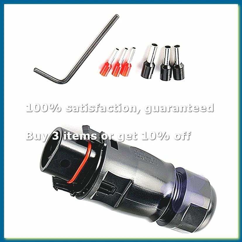 Solar PV Connector Plug Waterproof IP68 4000V 40A for Solar PV System Panel Parallel Protection Kit LY01-Male-A56M