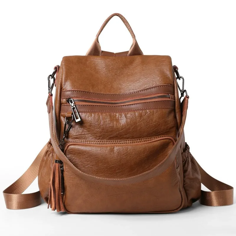 European / American Fashion High-quality Top Layer Vegetable Tanned Cowhide Backpack Casual Versatile New Retro Fashion Backpack
