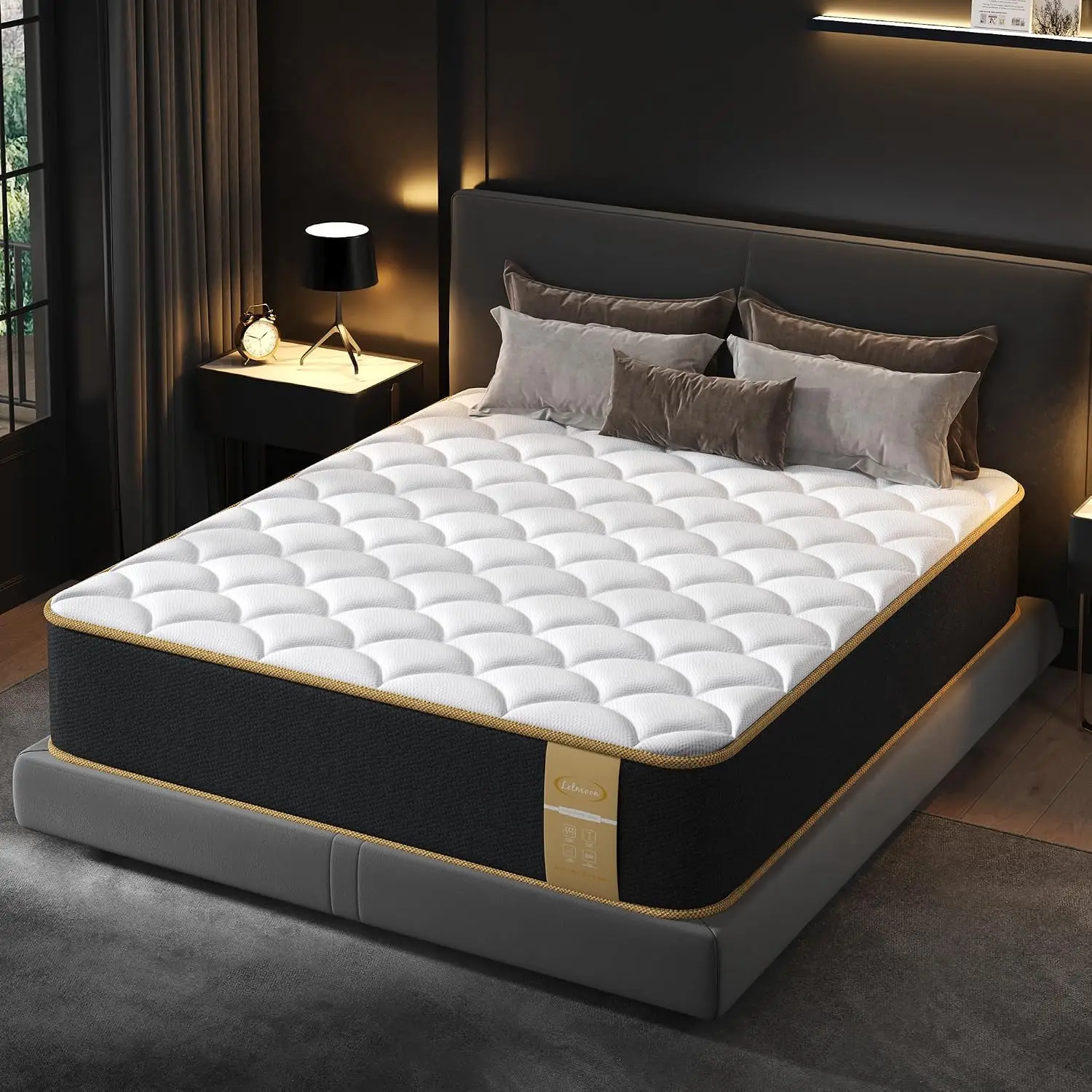 Luxury Twin Mattress 10 Inch Hotel Collection Hybrid Twin Size Bed in a Box