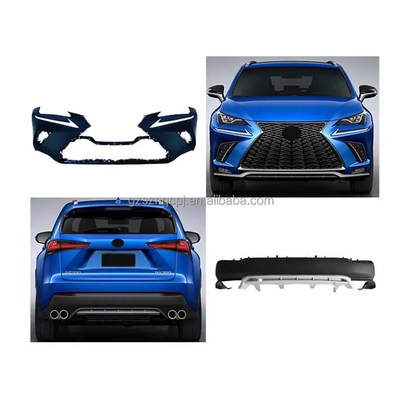 

Grille Front Bumper for NX 2015-2017 to 2018 Body Kit Rear Lip Facelift Air Intake Grille Automotive Exterior Accessories