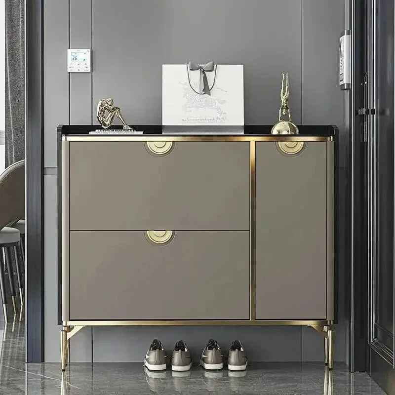 yesLuxury Nordic Shoe Cabinet Organizer Storage Mobile Display Beedroom Shoe Shelf College Dorm Essentials Zapatero Salon Furnit