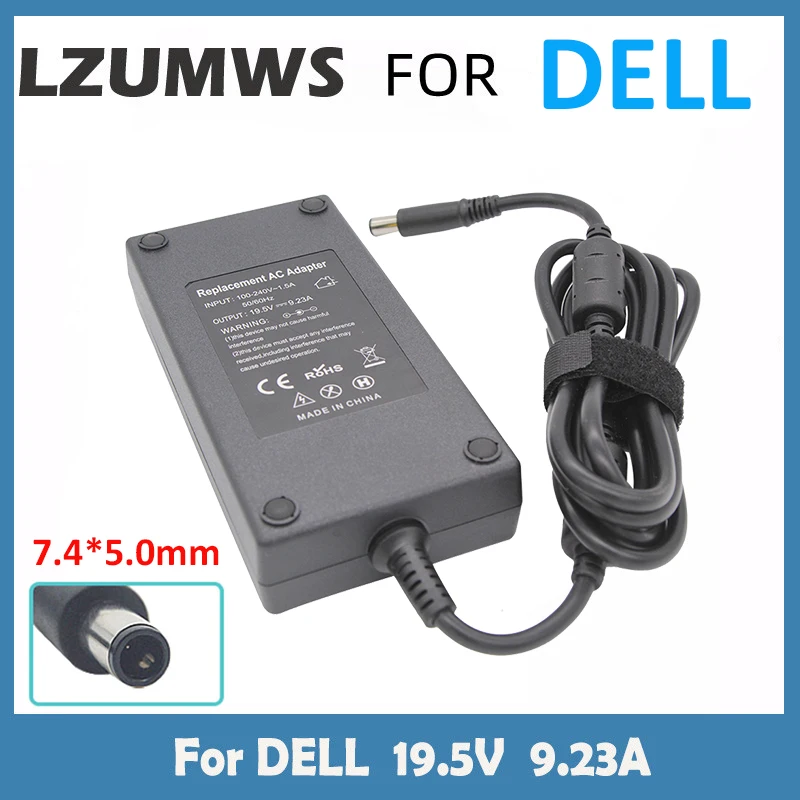 

19.5V 9.23A 180W 7.4*5.0MM Laptop Adapter For Dell Precision M4600 M4700 M4800 Alienware 13 R3 Charger Power Supply DA180PM111