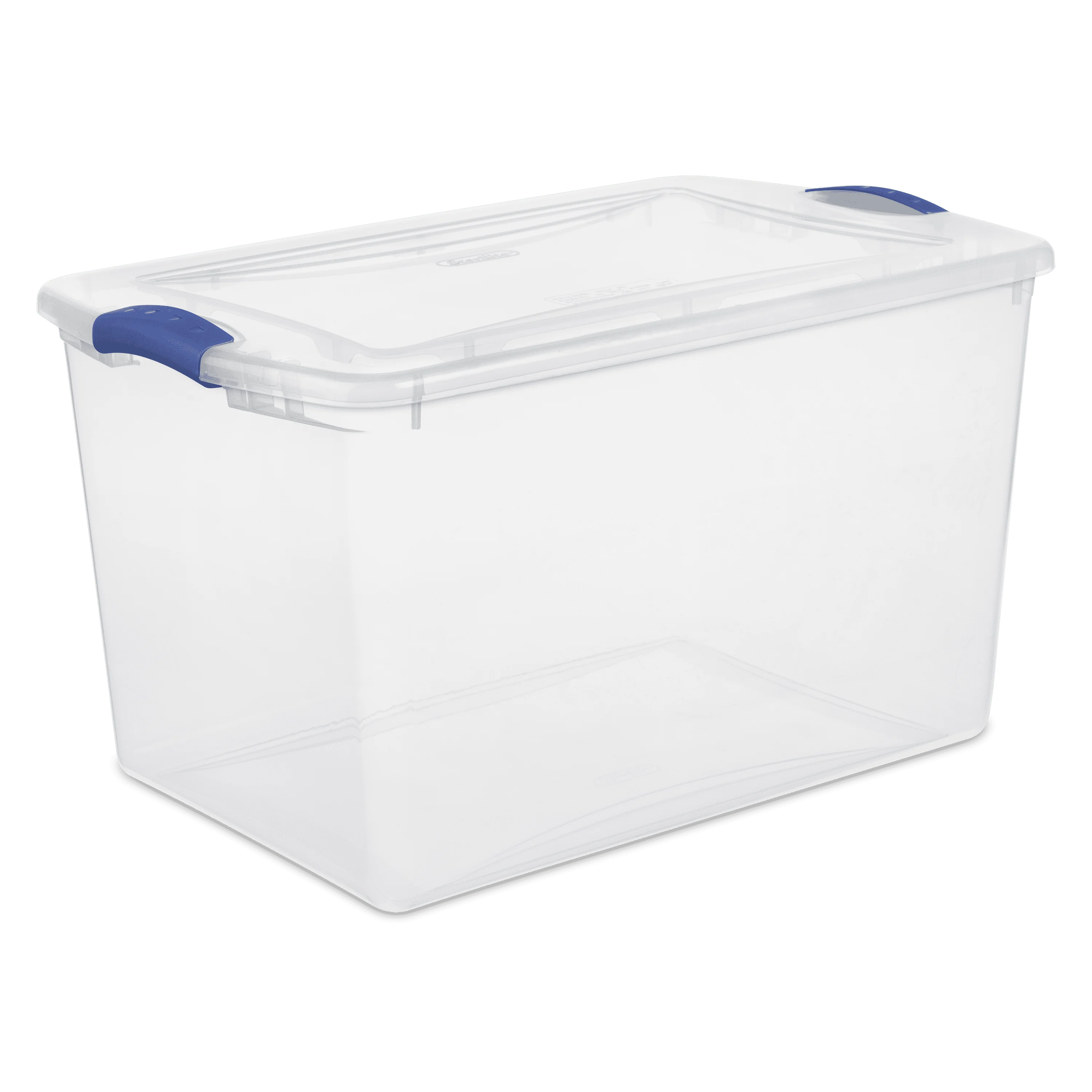 

66 Quart. Latch Box Plastic, Stadium Blue, Set of 6 storage containers plastic box