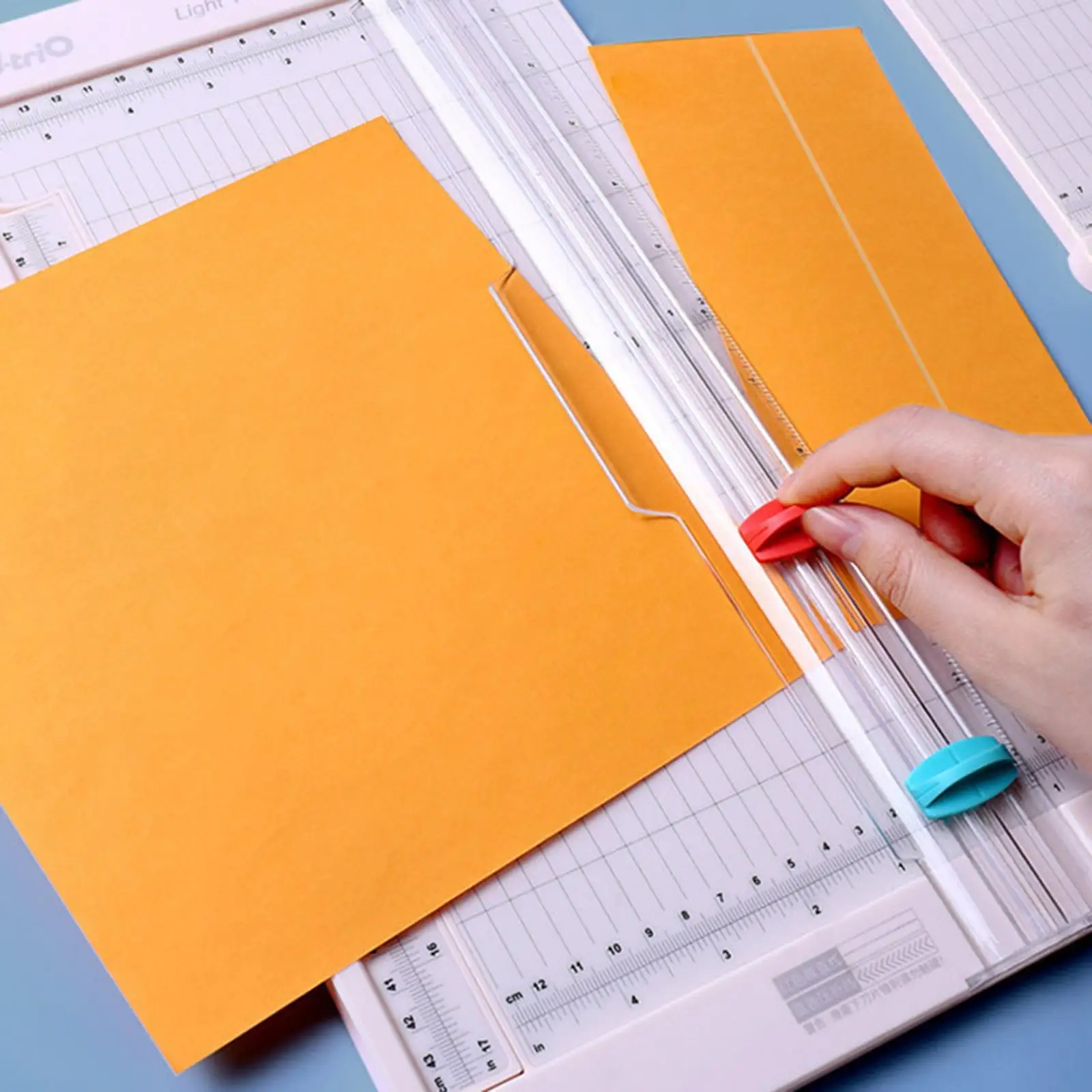 Precision Paper Cutter and Scorer with Measuring Ruler in Inches Centimetres for Card Making Invitation Envelope Crafting
