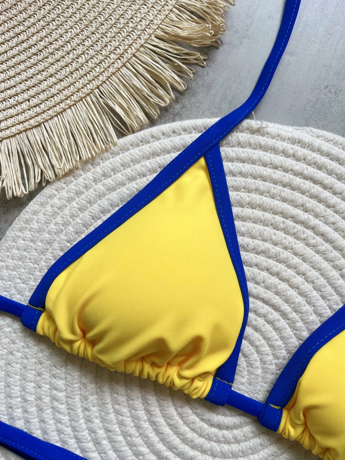 RUOTONGSEPT g-سلسلة ثونغ البرازيلي بيكيني النساء ملابس السباحة الإناث قطعتين مجموعة البكيني الاستحمام البرازيل العلم ثوب السباحة