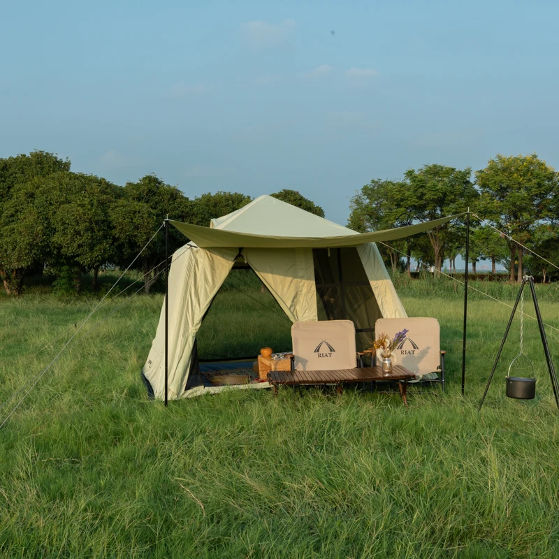 

New Style Large Luxury Oxford Air Tent Portable And Waterproof Oxford Inflatable Camping Tent For Families On Sale!