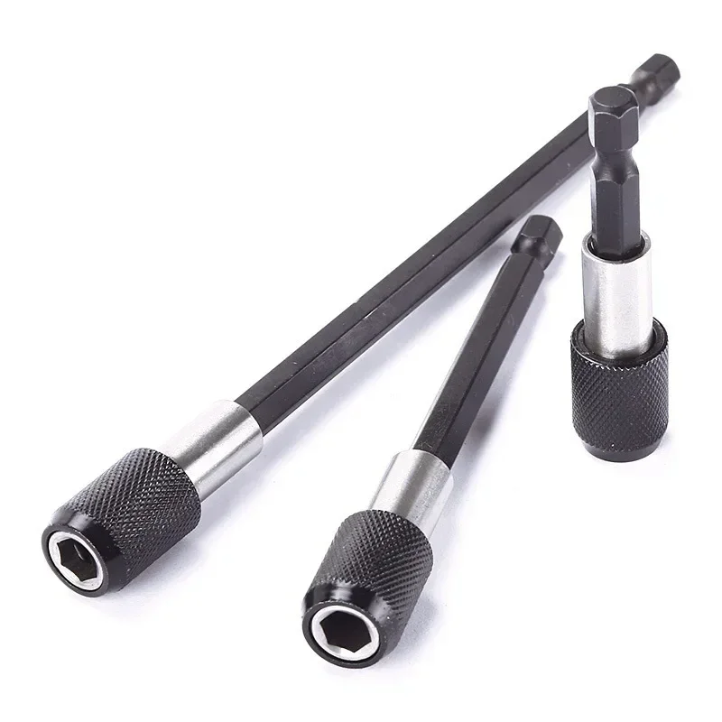 Imagem -02 - Adaptador de Haste Hexagonal de Suporte Magnético de Liberação Rápida Broca Elétrica Chave de Fenda Suporte de Extensão Barra Conjunto de Ferramentas Elétricas Soquete