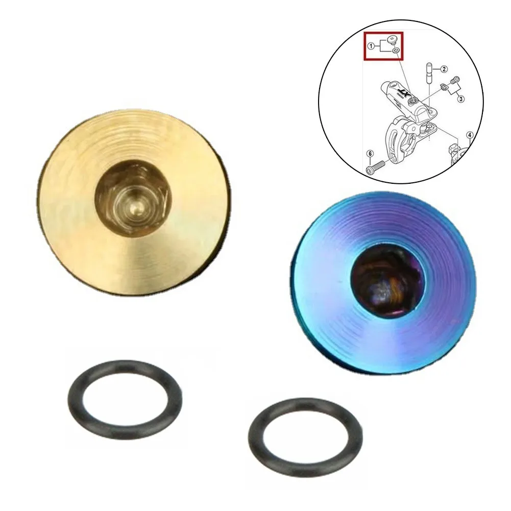 Bike Bicycle Bleed Titanium Screw O-Ring For-Shimano XT SLX Zee For The Screw Of The Oil Filling Hole Of The Split Oiler Cover