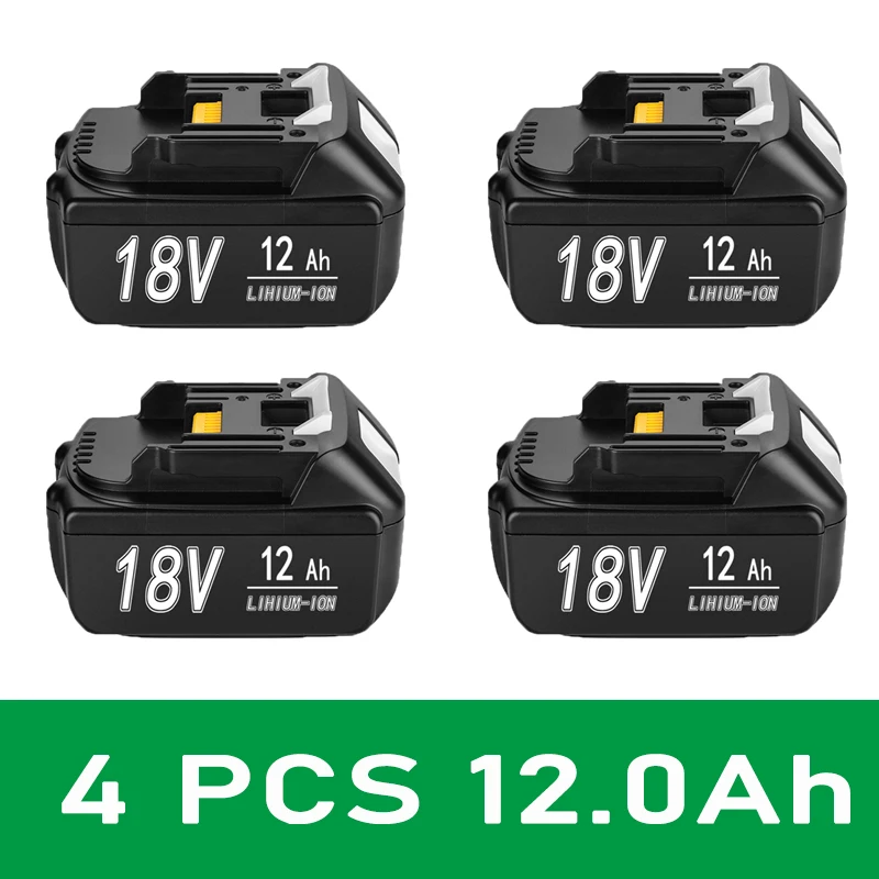

Аккумулятор для Makita 18V 6Ah/8Ah/12Ah, перезаряжаемый, литий-ионный, на элементах 18650, подходит для электроинструментов Makita