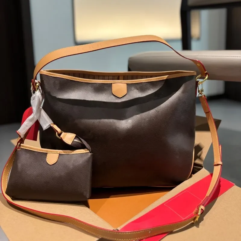 

Designer Tote Bag Women large Handbag leather Shopping Purse high quality Luxury Brand Casual Crossbody bag Classic Brown