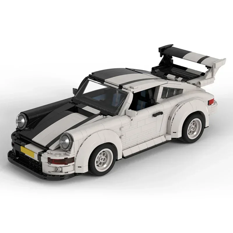 Moc tijolos de construção cidade carro série velocidade campeão rwb modelo carro tecnologia blocos modulares diy conjunto montagem presente natal