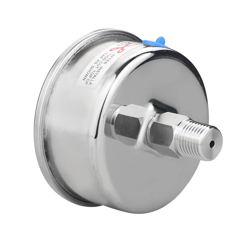 MAIRUIKESI 40mm coffee stainless steel pressure gauges back connection -1-0-400bar water gas air oil hrydrualic manemoter