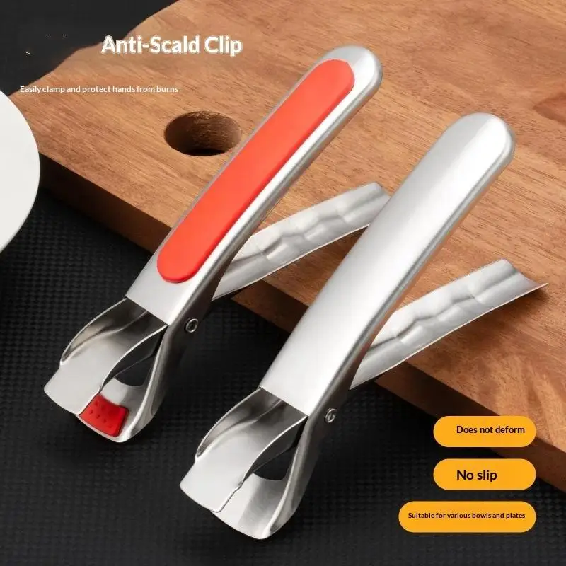 Anti Scalding Bowl Dish Plate Gripper Stylish Ergonomic Clamp Hot Bowl Oven Baking Kitchen Tool