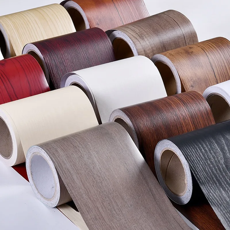 5 متر/لفة واقعية الخشب الحبوب إصلاح لاصق شريط لاصق الطابق الأثاث تجديد التفاف خط ملصق ديكور منزلي