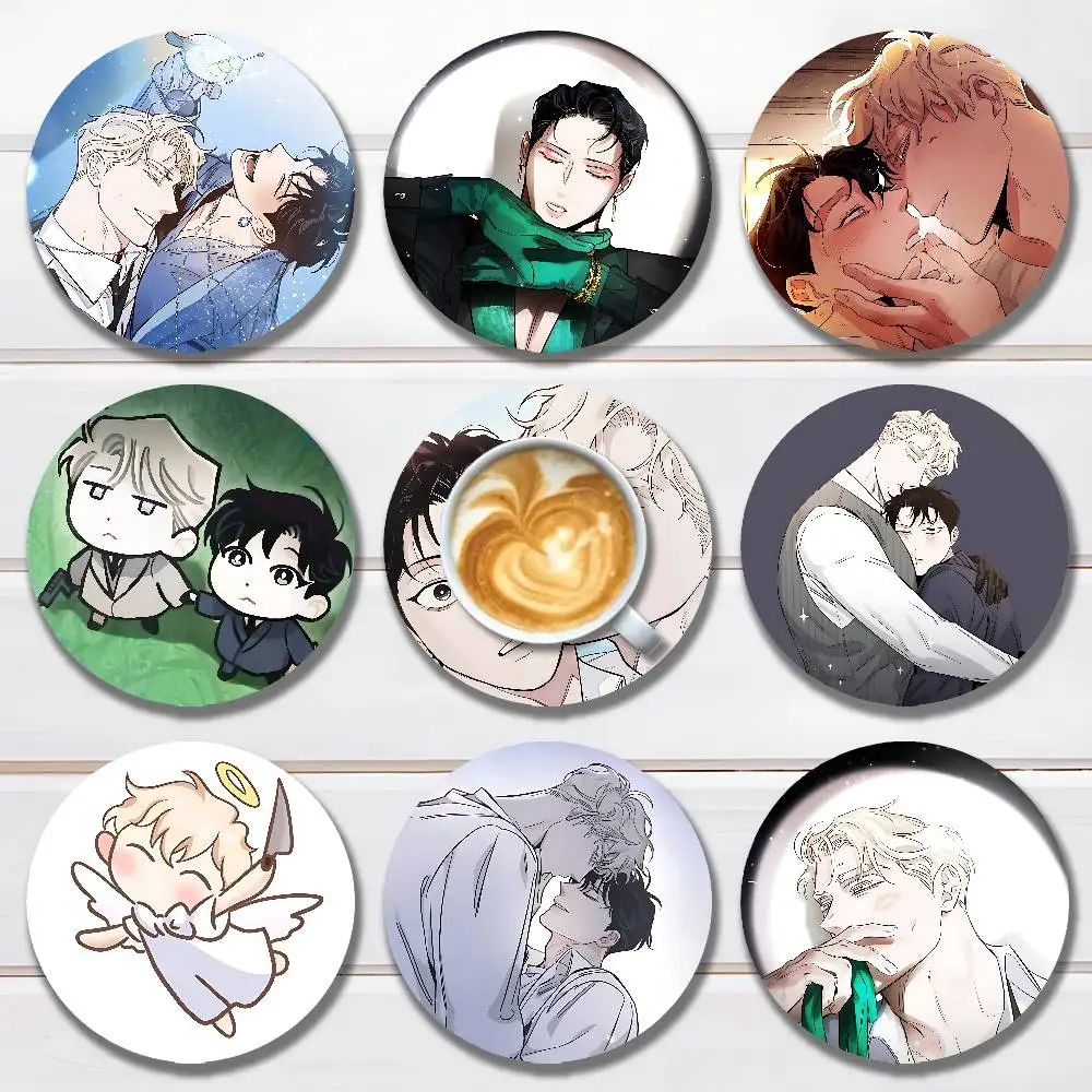 

Caesar Leewon R-Roses C-Champagne Round Wooden Coasters For Cute Design Suitable for Drinks Tea,Coffee Home Perfect Gift