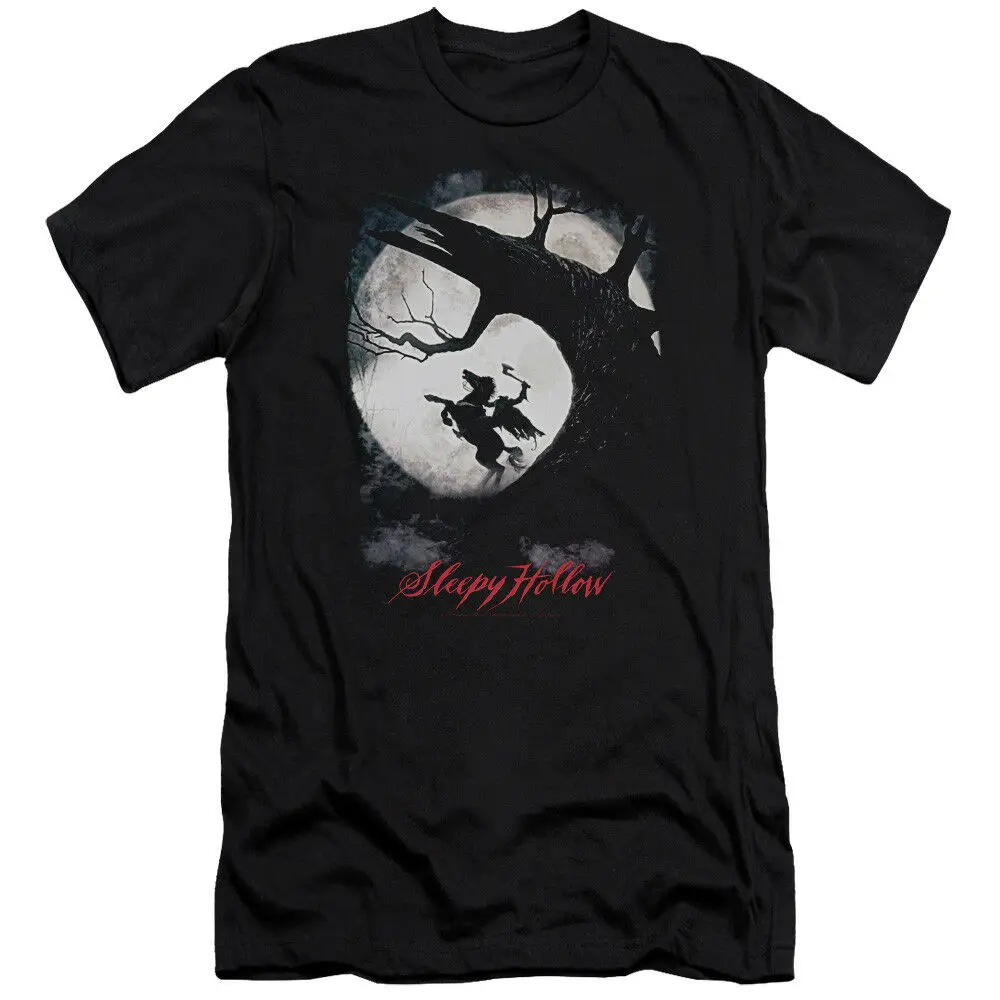 Sleepy Hollow Supernatural Horror Movie Tim Burton Poster Adult Slim T-Shirt Tee