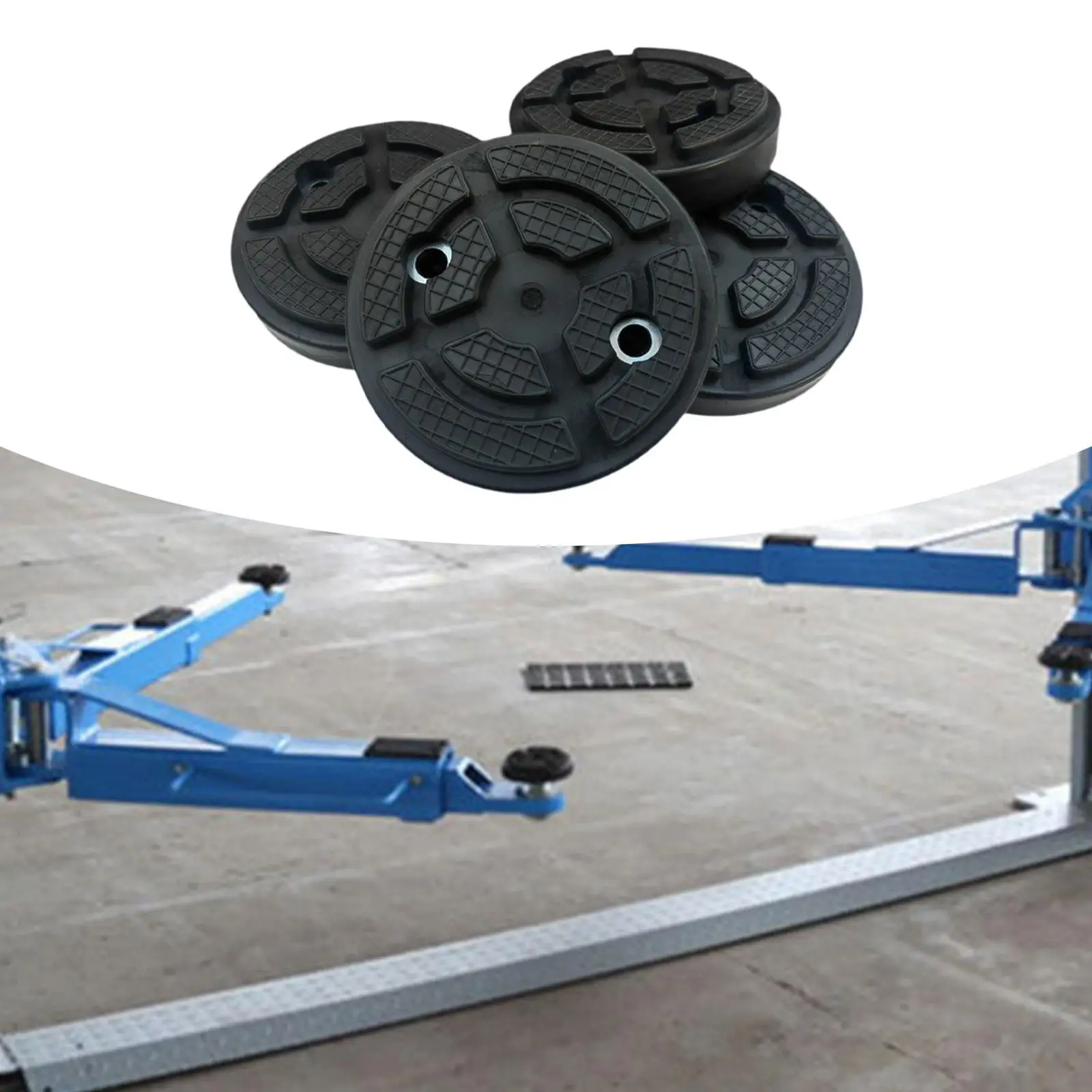 

4x Round Car Jack Lifting Pads for Truck Hoist Replace Parts Two Post Pad