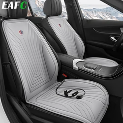 EAFC 1PCS Car Heating Pad Heated Seat 12V DC Soft Winter Warmer Seat Winter seat Protector Auto Seat Cushion Pad Winter Mat