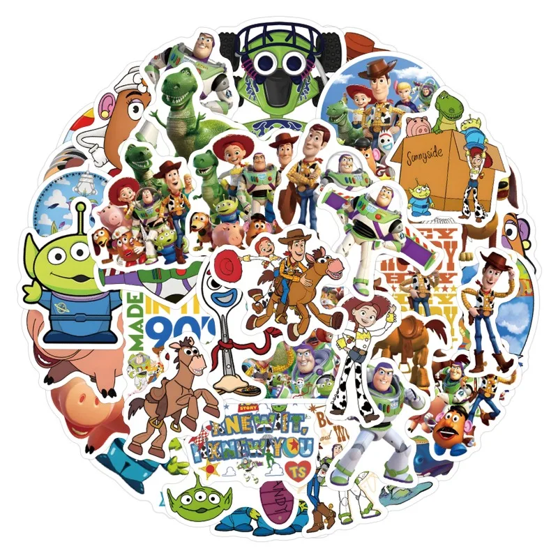55 Cartoon Toys, Mobilization, Multiple Stickers, Stationery, Water Bottles, Accounts, Notebooks, Waterproof DIY Stickers