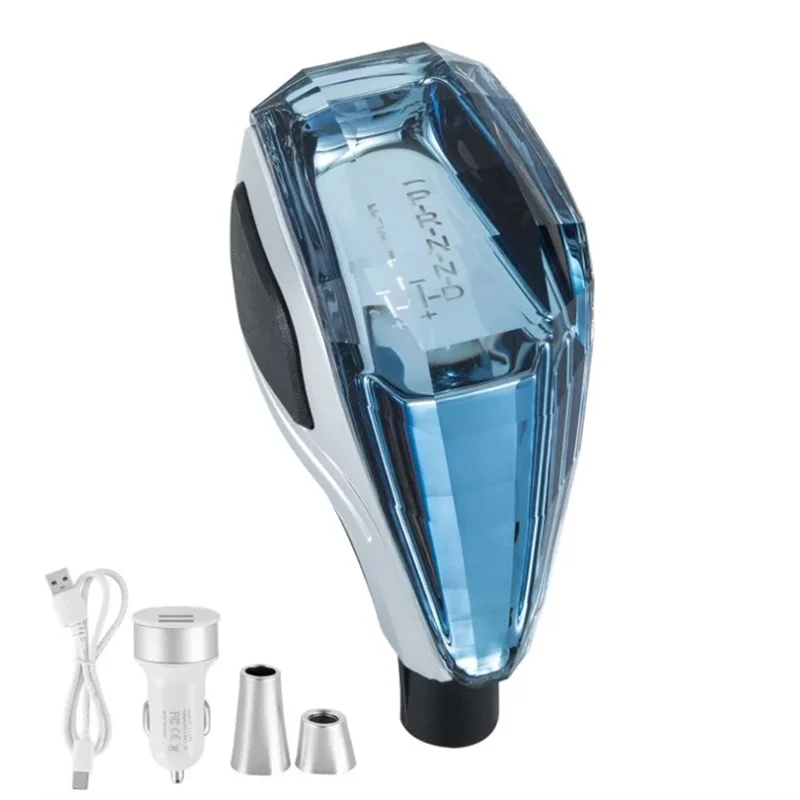 

Universal Car Gear Shift Knob Lever Modified Multicolor LED Light Crystal Automatic Handball Car Modification Part