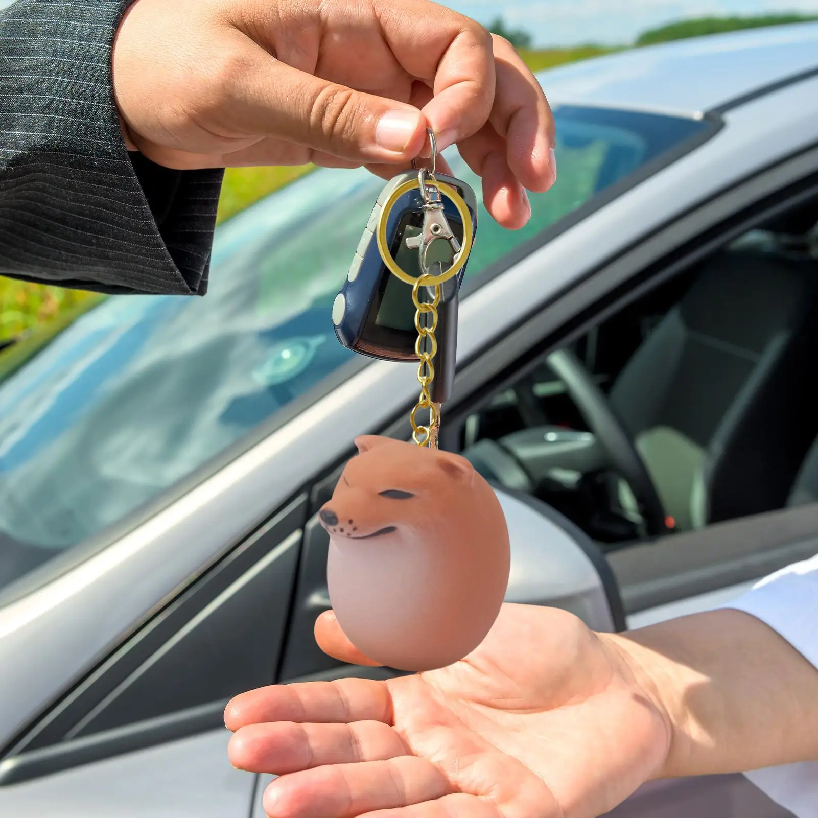 

Брелок для ключей с собакой, забавный брелок с фигуркой собаки, кулон, юмористический брелок для ключей, кошелек, очаровательное украшение для рюкзака для девочек-подростков, сына, детей