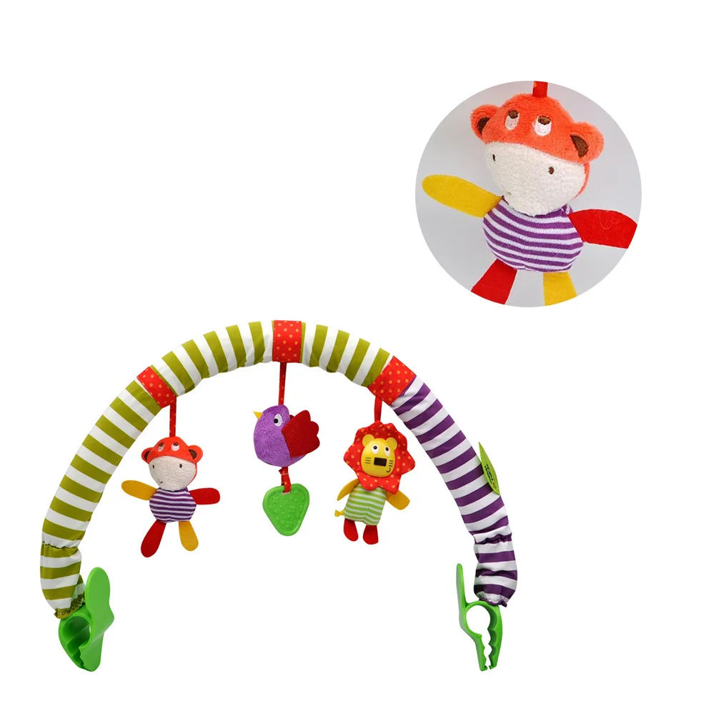 1 pz musica per bambini campana sospesa culla passeggino design animale campanello per neonati sonagli sviluppo coordinazione sensoriale