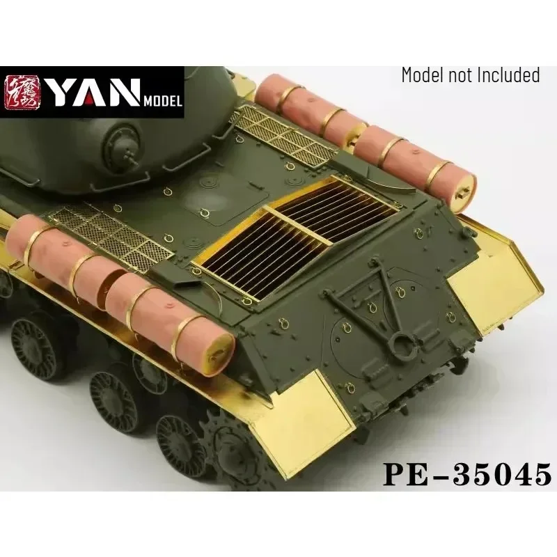 يان نموذج 1/35 الروسية JS-2 خزان ثقيل ترقية أجزاء الإضافية-برميل بندقية معدنية وخزان الوقود المطبوع ثلاثي الأبعاد لطراز TAMIYA 35289