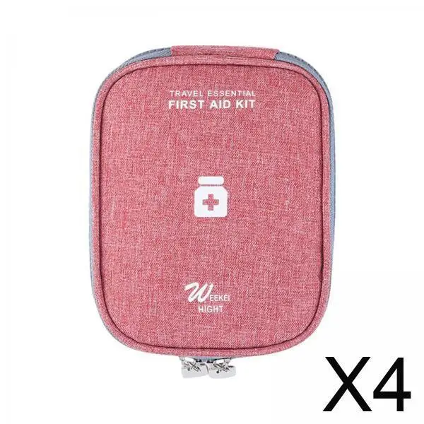 

4x Portable Medicine Storage Bag First Aid Bag Oxford Cloth Household Medical Bag Medical Bag for Outdoor Hiking Car Home