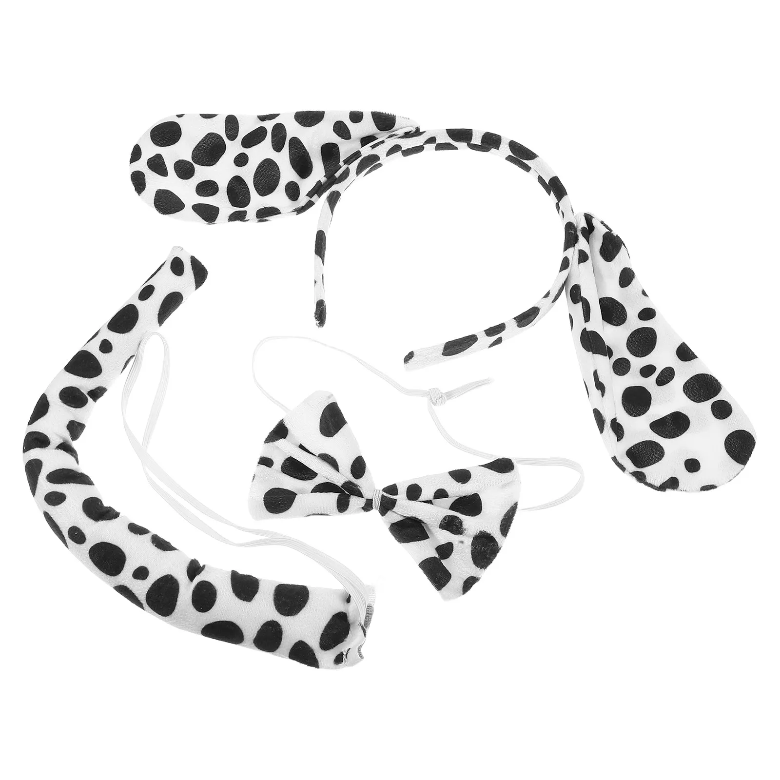 3Pcs Small Animal Headband Dog Costume Accessories for and Adults Halloween Cosplay Party Fancy Dress Set