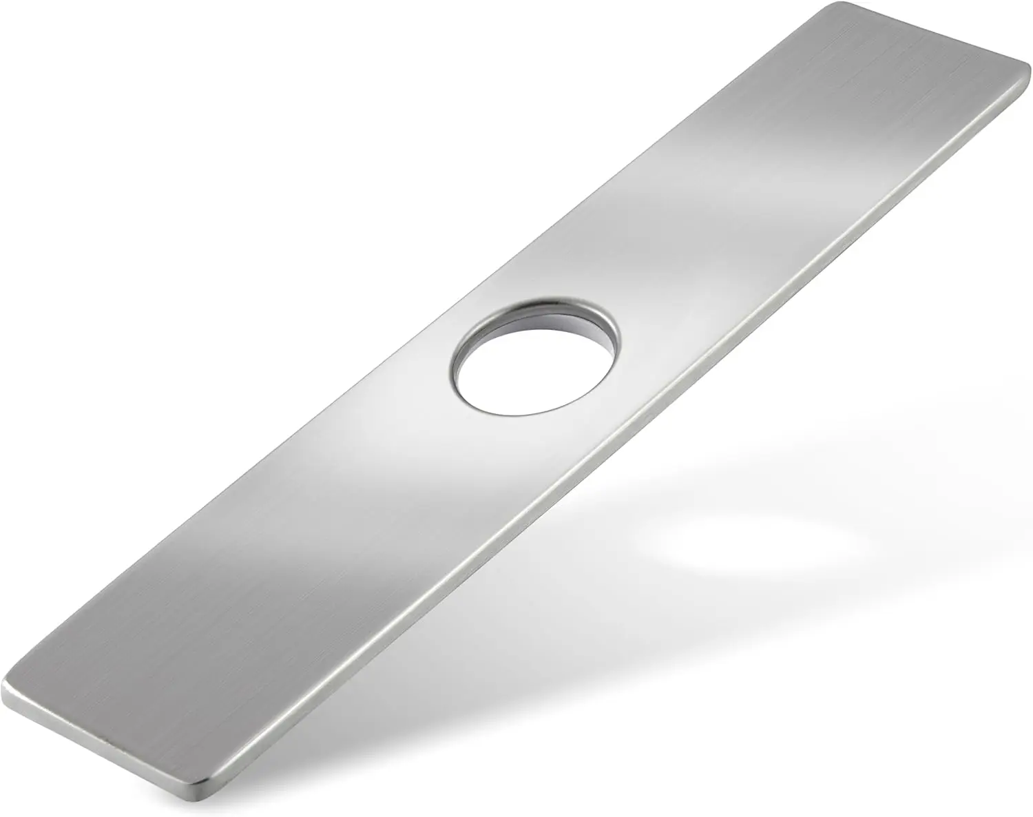 

10" Deck Plate for Kitchen or Bathroom Sink, 1 or 3 Hole Cover, 304 Stainless Steel Nickel Finish